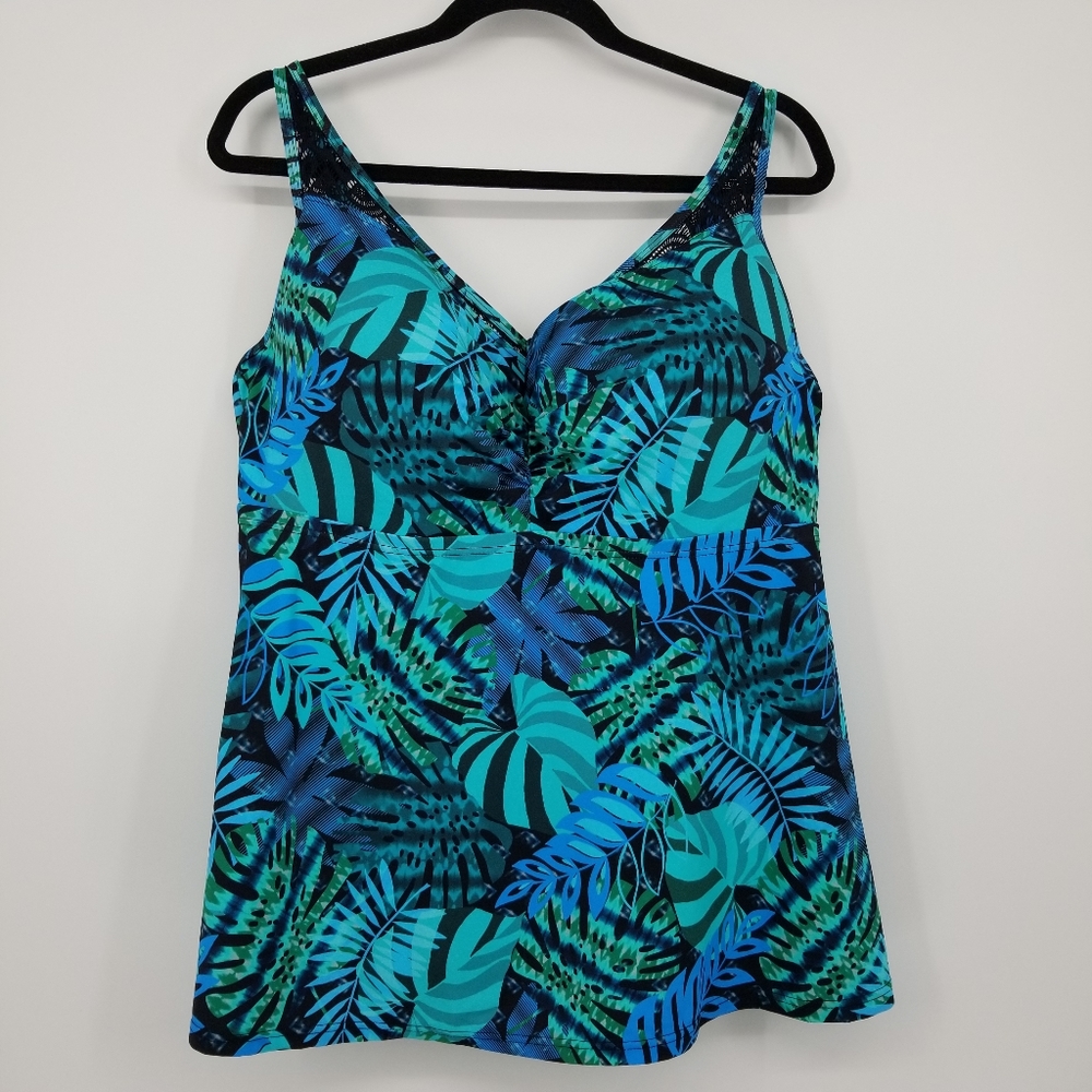 Swimsuits For All | Built In Bra Tankini Swim Top